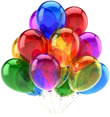 Balões coloridos