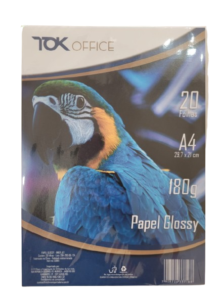 Papel Fotográfico Glossy 180g/m²