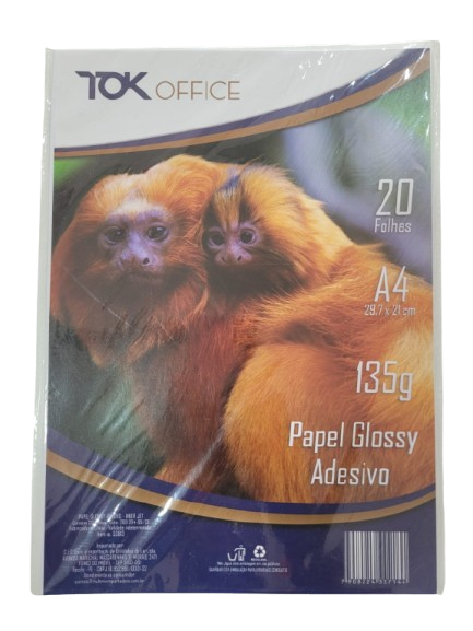 Papel Fotográfico Adesivo Glossy 135g/m²